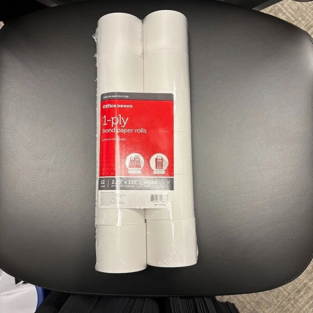 Office Depot Brand 1-Ply Paper Rolls, 2 1/4